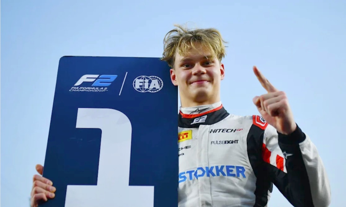 Paul Aron wins 2024 Qatar F2 feature race