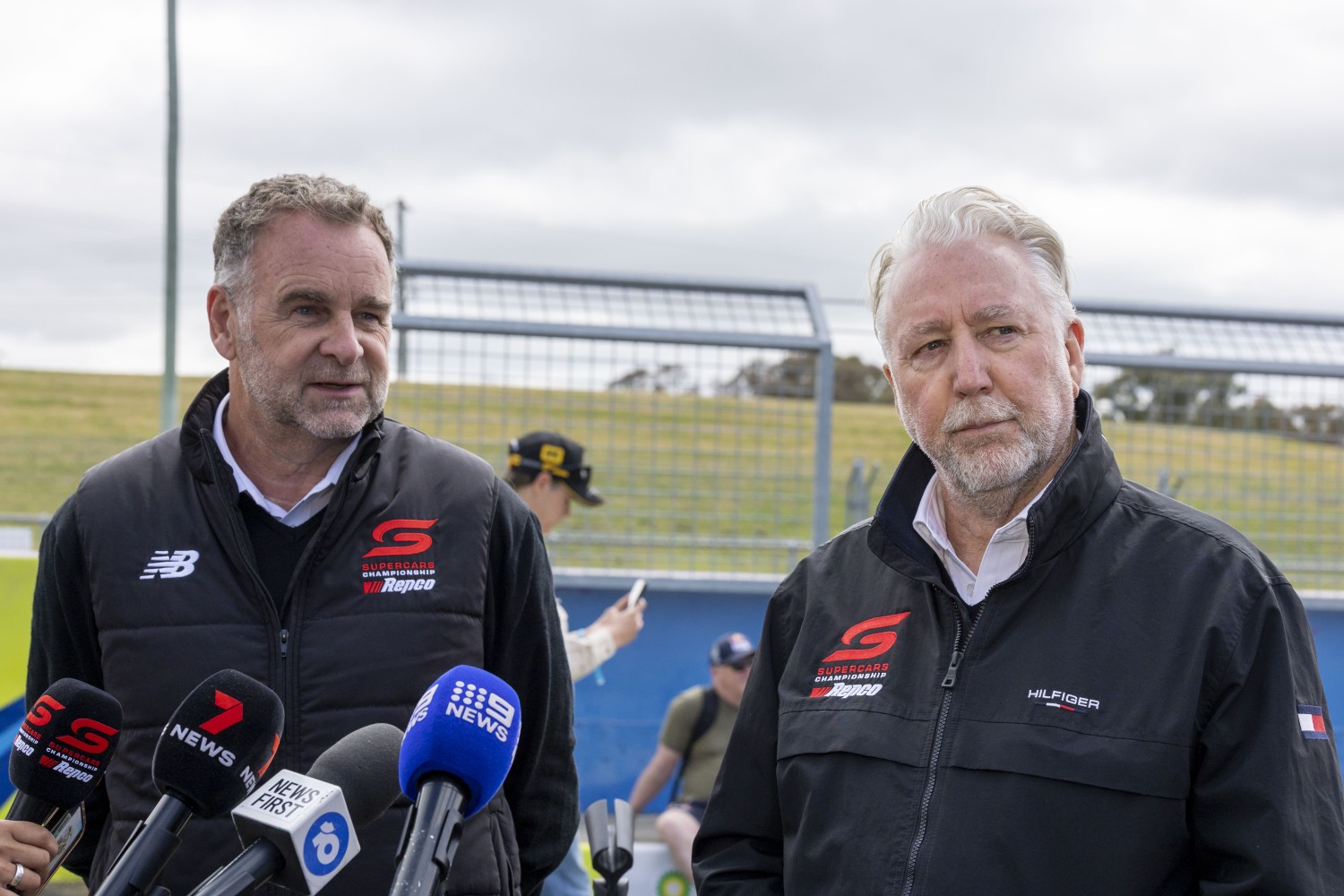 Supercars CEO Shane Howard and Supercars General Manager of Motorsport Tim Edwards