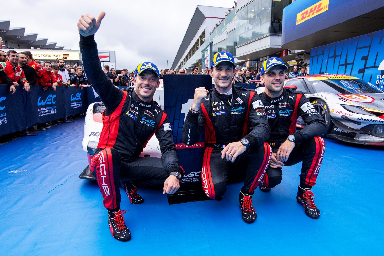 Porsche Penske Motorsport trio André Lotterer, Kevin Estre and Laurens Vanthoor