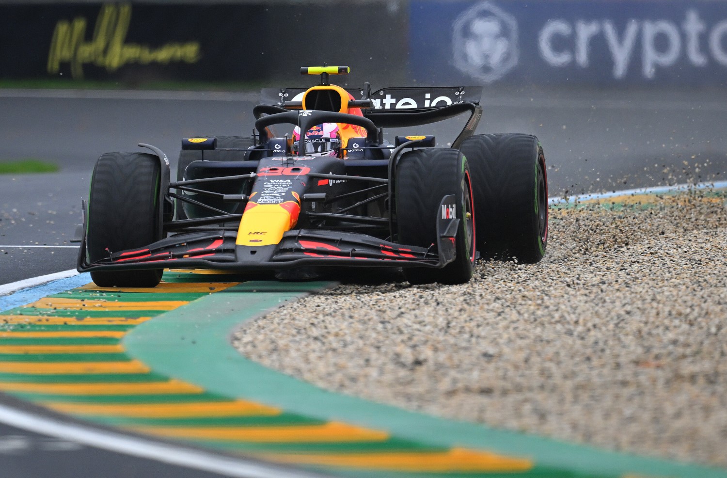 Liam Lawson of New Zealand driving the (30) Oracle Red Bull Racing RB21 during the F1 Grand Prix of Australia at Albert Park Grand Prix Circuit on March 16, 2025 in Melbourne, Australia. (Photo by Clive Mason/Getty Images) // Getty Images / Red Bull Content Pool