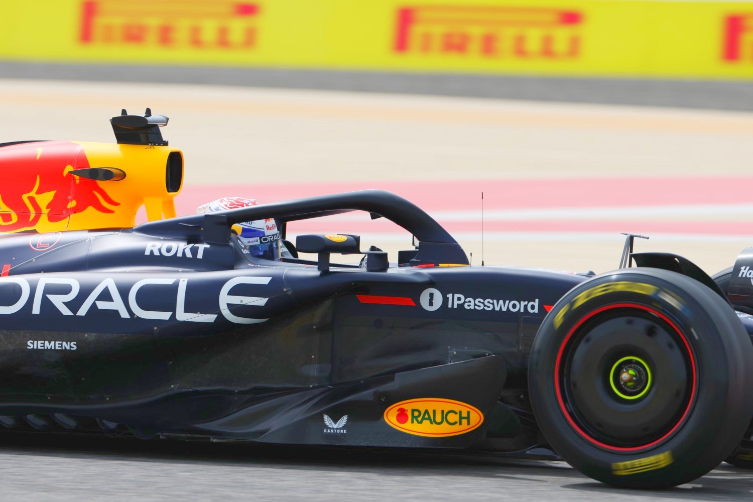 Max Verstappen of the Netherlands driving the (1) Oracle Red Bull Racing RB21 on track during day three of F1 Testing at Bahrain International Circuit on February 28, 2025 in Bahrain, Bahrain. (Photo by Steven Tee/LAT Images for Pirelli)