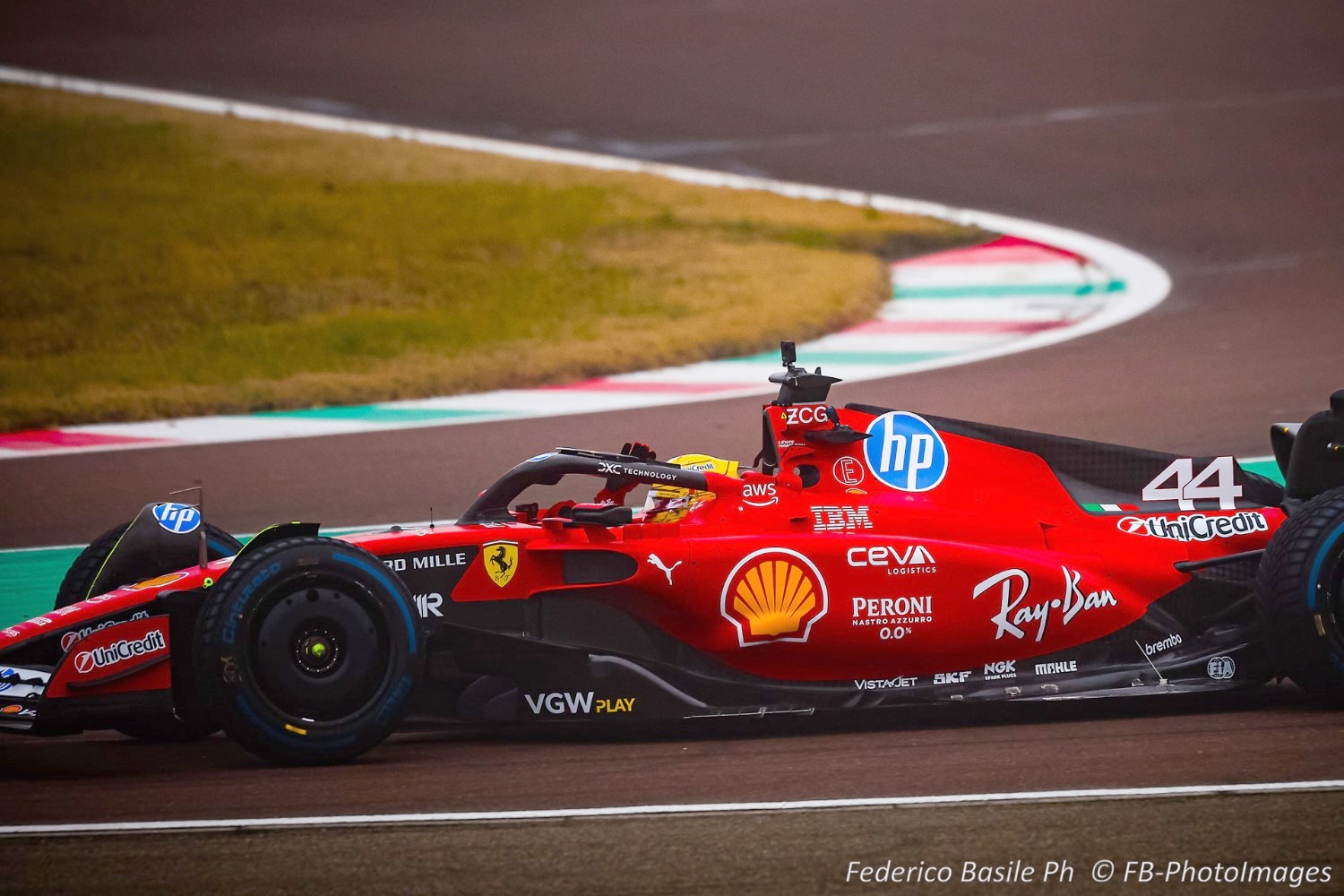 Lewis Hamilton, #44 Scuderia Ferrari drives for the first time the Ferrari F1-75 in Fiorano on the 22 January 2025