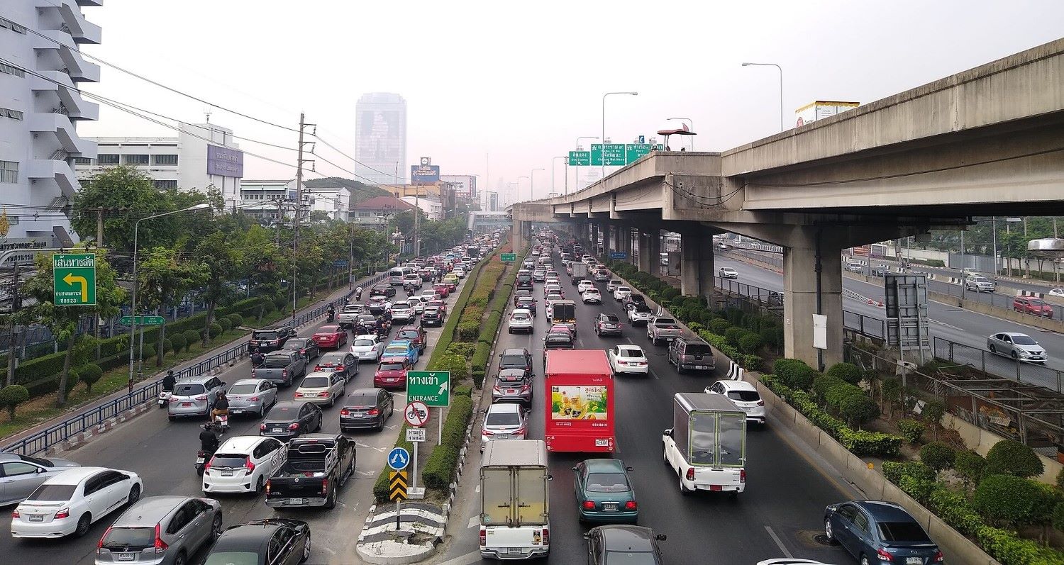 Vibhavadi Rangsit Road in Bangkok Thailand. Photo By Mx. Granger - Own work, CC0, via Wikipedia