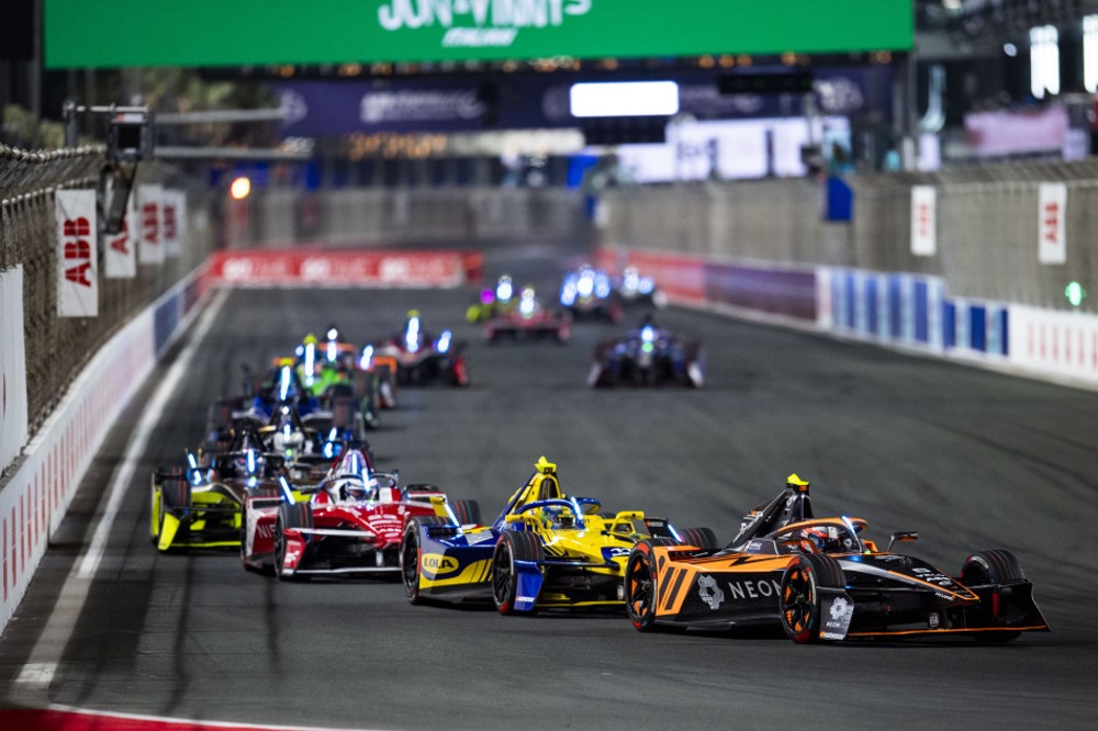 Jeddah Race 2 Action Image Supplied by Formula E