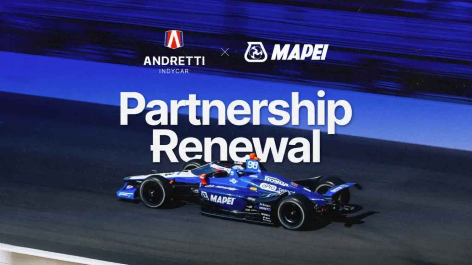 MAPEI renews with Andretti Global