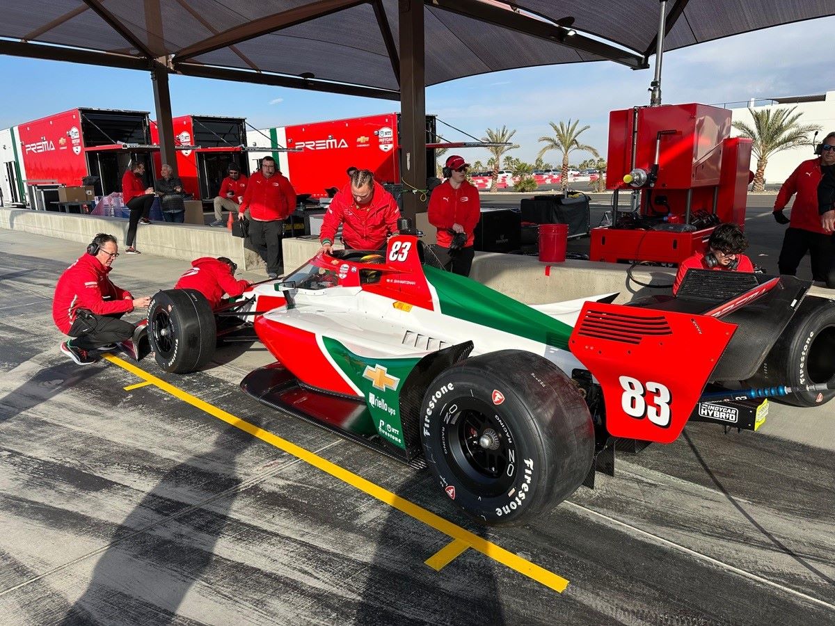 PREMA Racing completes first INDYCAR test at Thermal Club - Robert Shwartzman