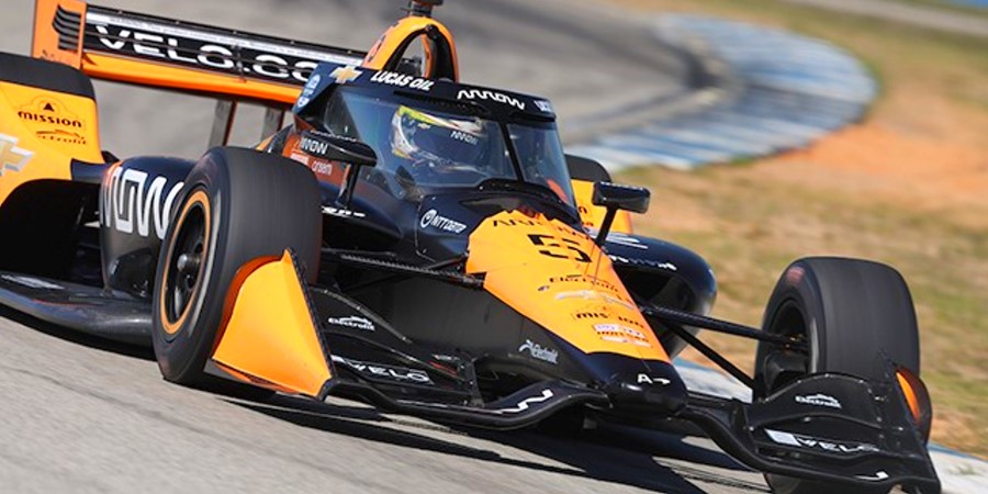 Pato O'Ward testing at Sebring. Photo Supplied