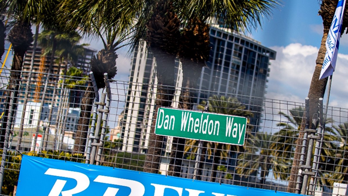 Dan Wheldon Way sign. Image supplied.