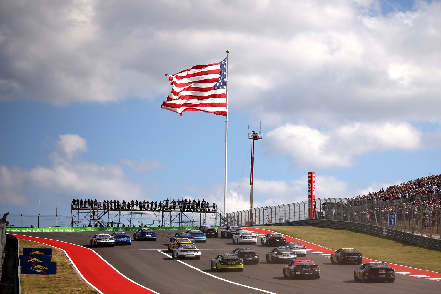 A general view of the start of the NASCAR Cup Series EchoPark Automotive Grand Prix at Circuit of The Americas on March 02, 2025 in Austin, Texas. (Photo by James Gilbert/Getty Images for NASCAR)