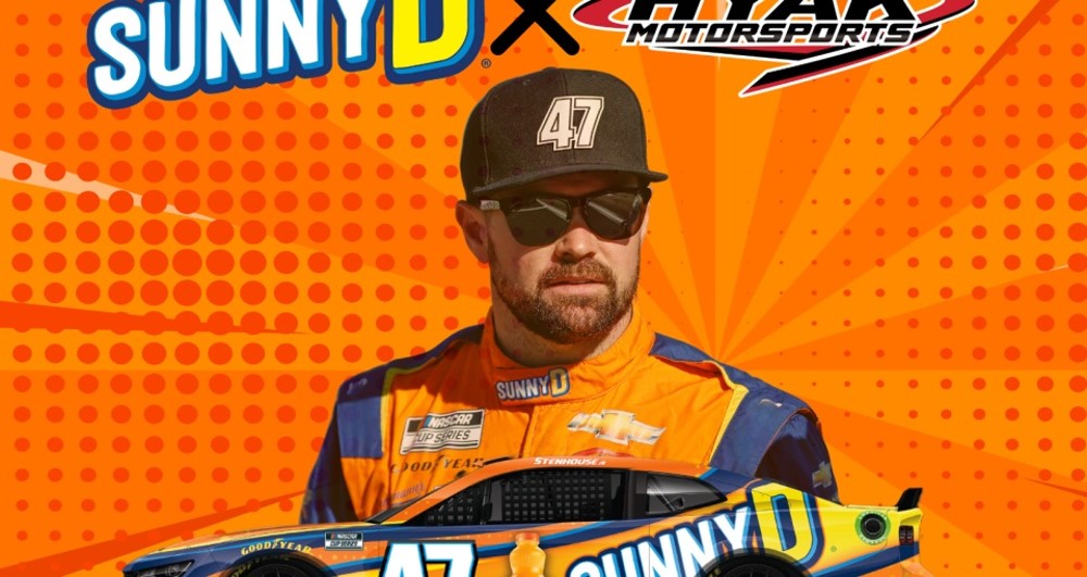 SUNNYD will sponsor Ricky Stenhouse Jr is five 2025 races. Image supplied by HYAK Motorsports.