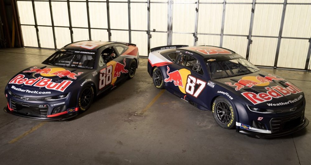 Red Bull will sponsor Shane Van Gisbergen and Connor Zilisch during the 2025 season. Image supplied by Trackhouse Racing.