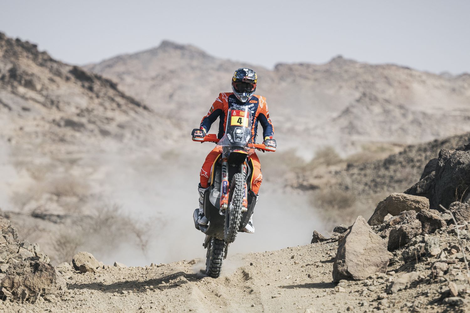 #4 SANDERS Daniel (aus), KTM, Red Bull KTM Factory Racing, FIM W2RC, RallyGP, action during the Prologue of the Dakar 2025 on January 3, 2025 around Bisha, Saudi Arabia. Photo Credit ASO/C.Lopez