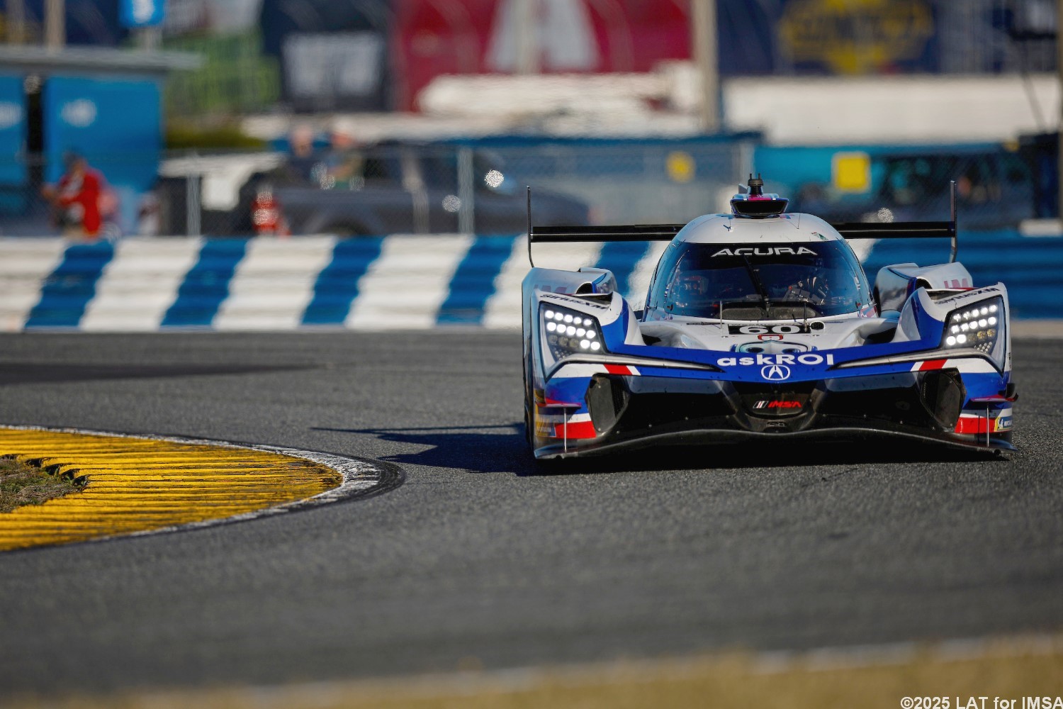 #60: Acura Meyer Shank Racing w/Curb Agajanian, Acura ARX-06, GTP: Tom Blomqvist, Colin Braun, Scott Dixon, Felix Rosenqvist