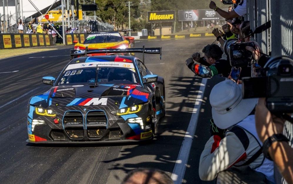 #32 BMW takes the checkered flag for the win in the 2025 Meguiar's Bathurst 12HR, Mount Panorama, Bathurst, New South Wales, Australia. 2 Feb, 2025. Photo Supplied