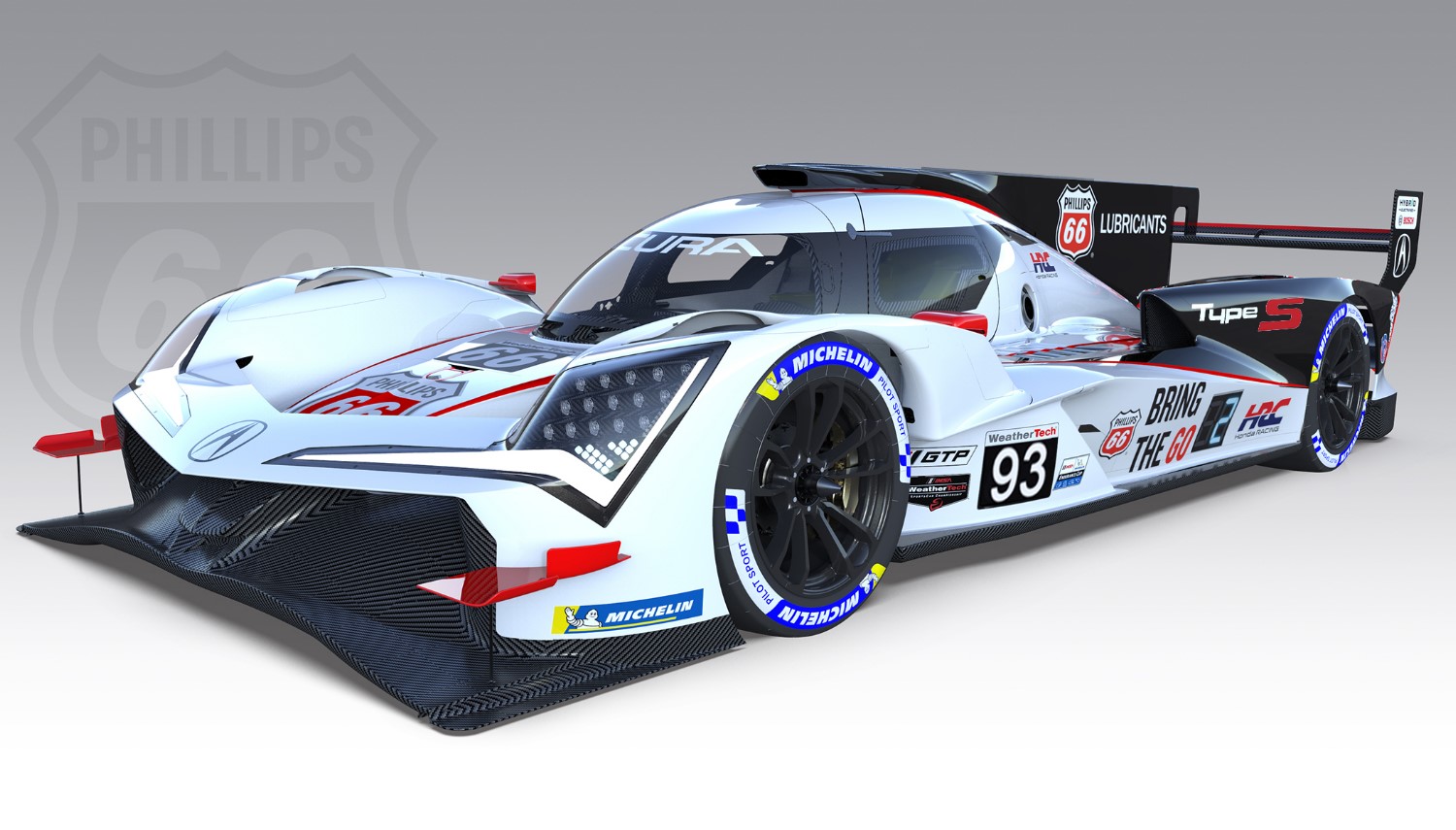 Honda Racing Corporation USA joins forces with Phillips 66® Lubricants as the primary sponsor for #93 Acura MSR ARX06