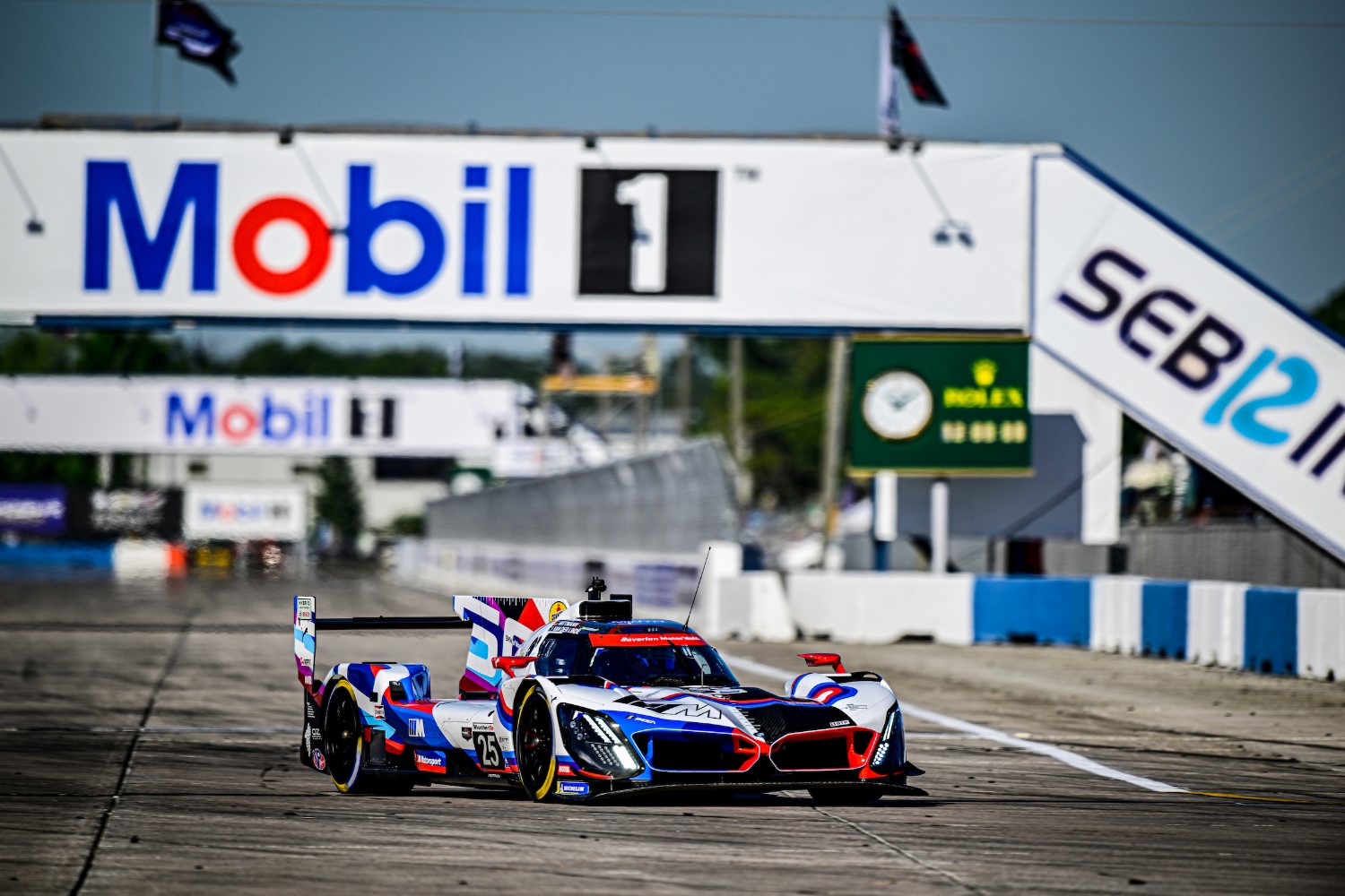 #25: BMW M Team RLL, BMW M Hybrid V8, GTP: Marco Wittmann, Sheldon van der Linde, Robin Frijns. Photo by LAT Images for IMSA