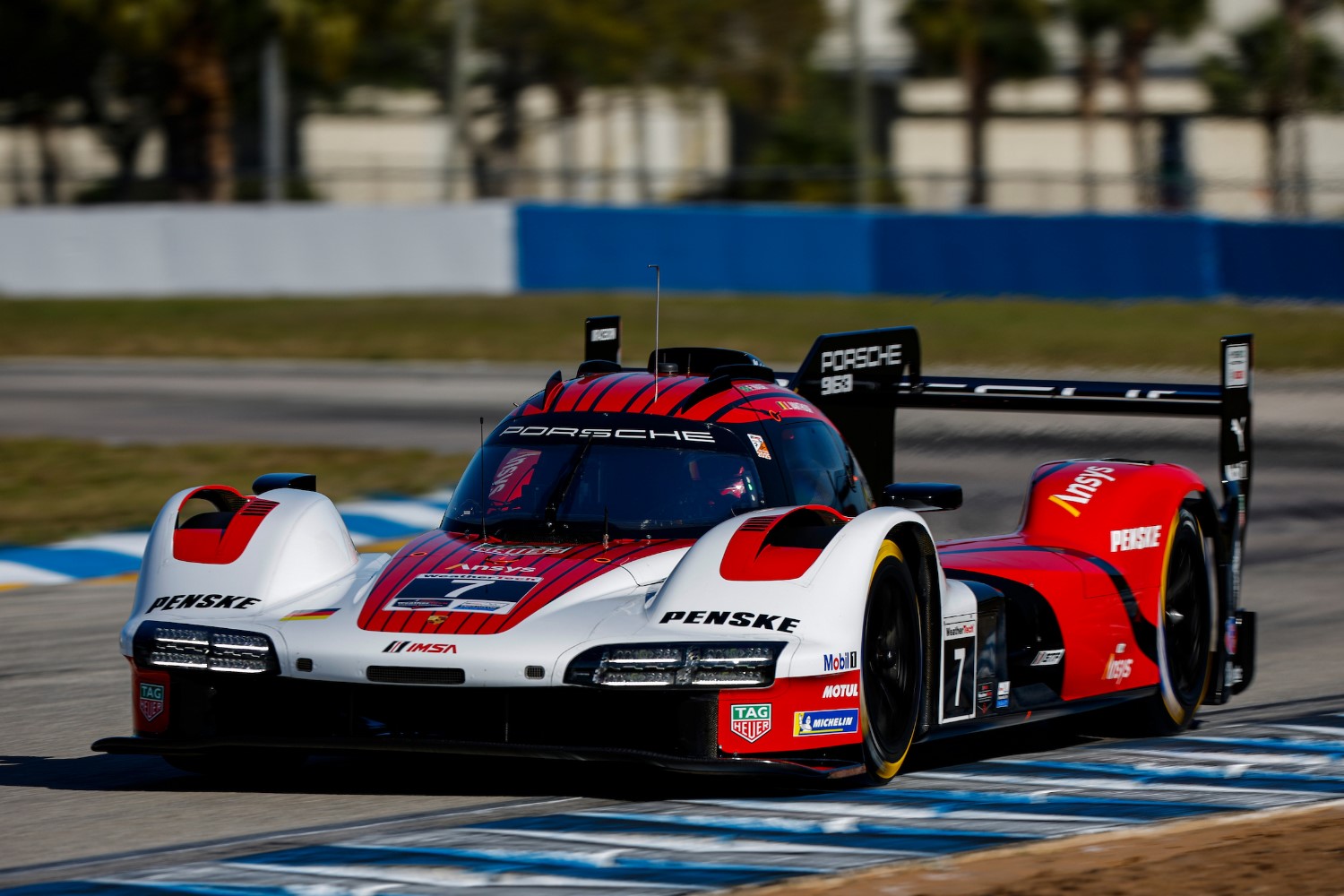 #7: Porsche Penske Motorsports, Porsche 963, GTP: Felipe Nasr, Nick Tandy, Laurens Vanthoor. LAT Images for IMSA