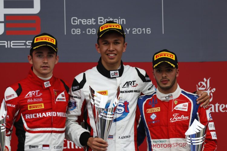 Albon holds off Leclerc for victory in Silverstone