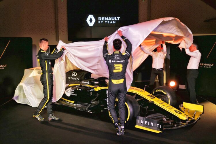 Renault launches its 2019 F1 livery