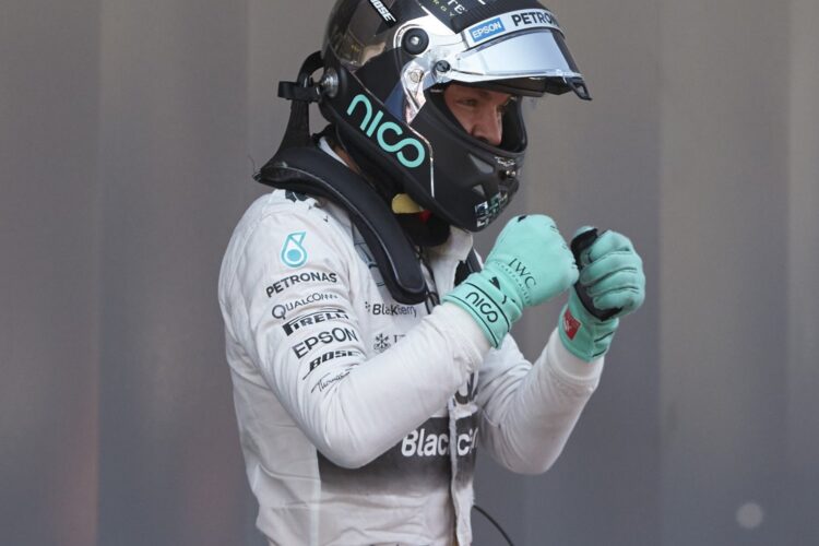 Rosberg beats Hamilton to take pole in Barcelona