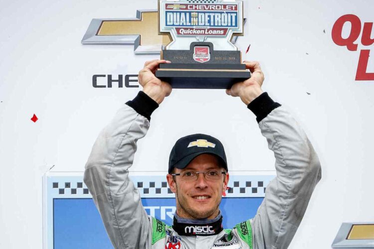 Bourdais outduels Sato and Rahal in Detroit