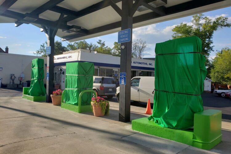 First gas station in America to ditch gasoline for 100% electric vehicle charging opens in Maryland