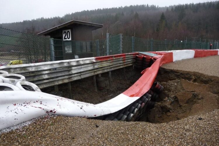 Access Tunnel collapses at Spa-Francorchamps