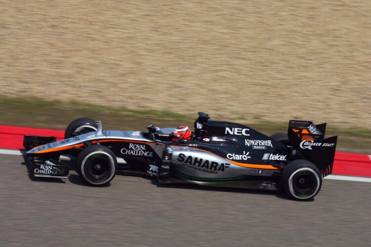 Force India ‘B’ car only half finished