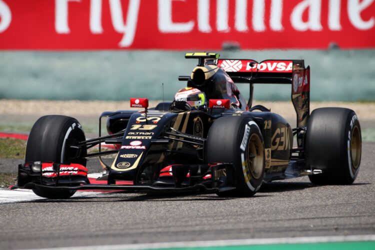 Button penalized for collision with Maldonado