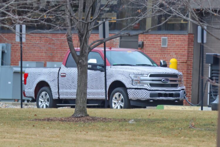 Ford F-150 Electric Pickup Truck Spied For First Time