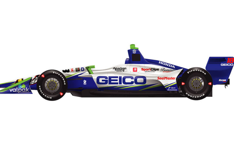 Bourdais to run GEICO colors at IndyCar GP