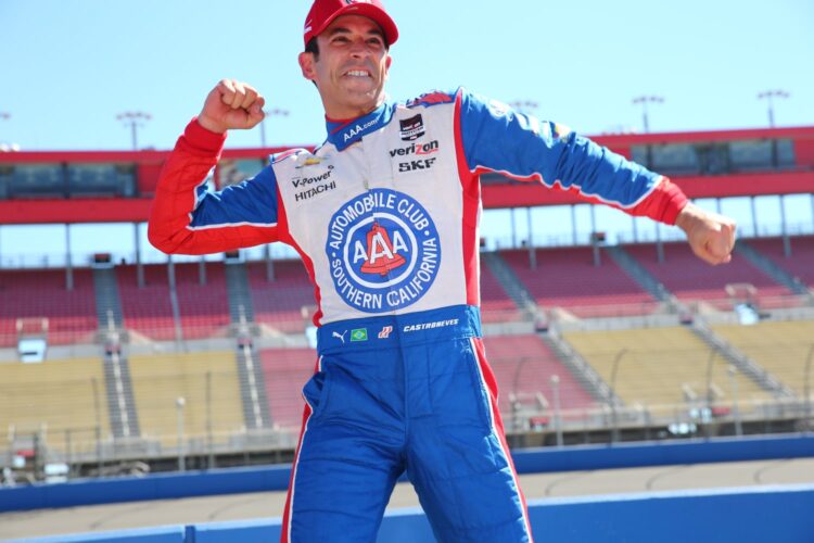 Castroneves wins MAVTV 500 pole