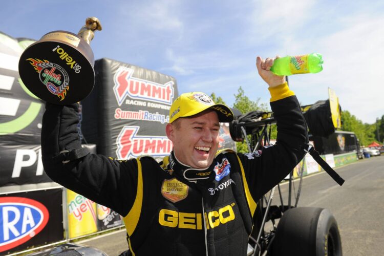 Crampton becomes 100th Top Fuel winner