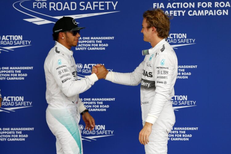 Brazilian GP: Rosberg leads Mercedes 1-2-3-4-5