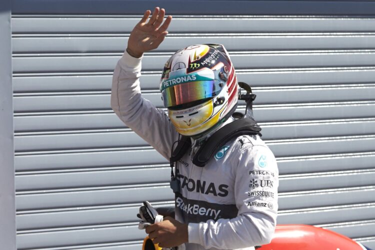 Hamilton wins Italian GP as Rosberg chokes