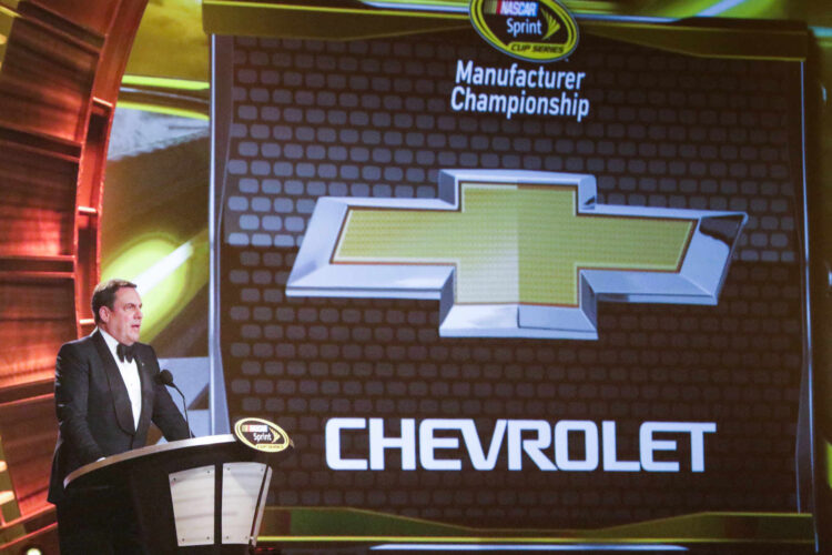 GMâ€™s Reuss Accepts NASCAR Sprint Cup 2014 Manufacturers Championship Award