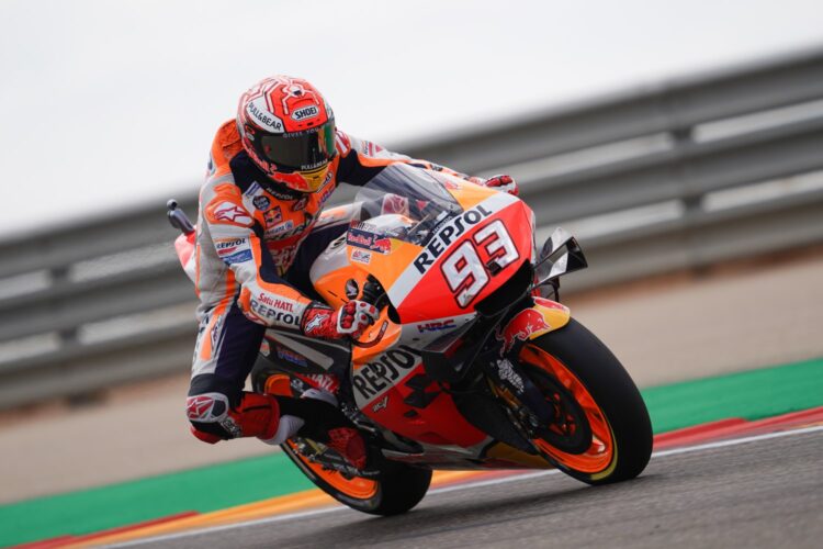 Marquez storms Aragon on Friday