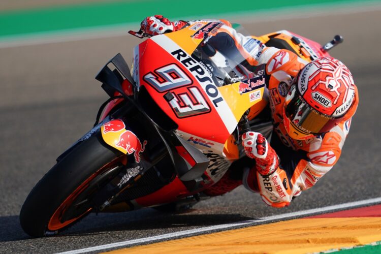 Marquez takes pole by 0.391s at Aragon