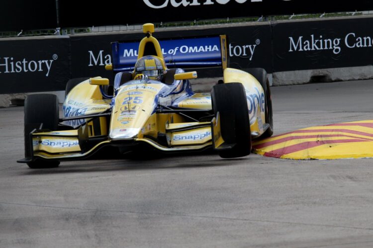 Marco Andretti fined for ignoring blue flag