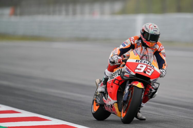 Marquez capitalizes to win dramatic Catalan GP