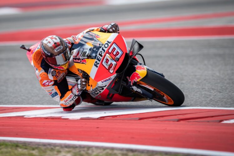 Texas storms no problem for pole setter Marc Marquez