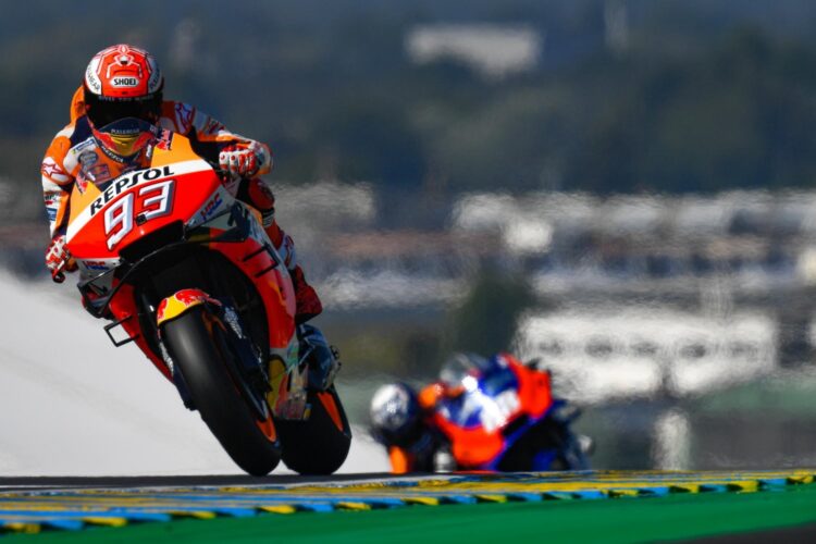 Marquez defeats 3 Ducatis at LeMans