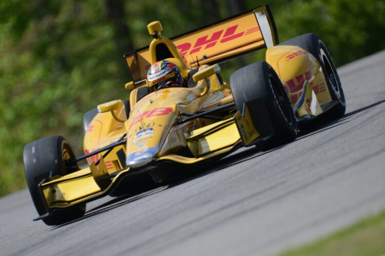 Hunter-Reay stays on top in P2 at Barber