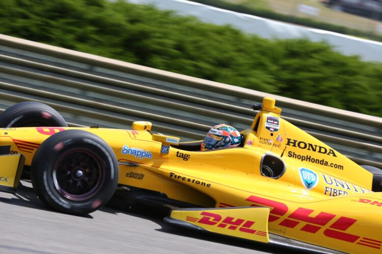 Hunter-Reay leads opening practice at Barber