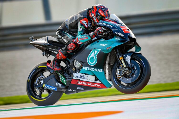 Quartararo nips Marquez for pole in Valencia