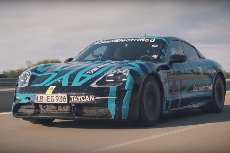 Porsche reveals 24-Hour high-speed Taycan test