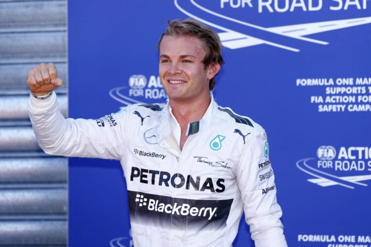 Rosberg clinches inaugural FIA pole position trophy