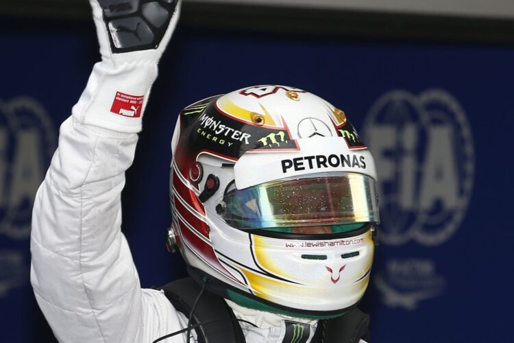 Hamilton wins pole for Chinese GP