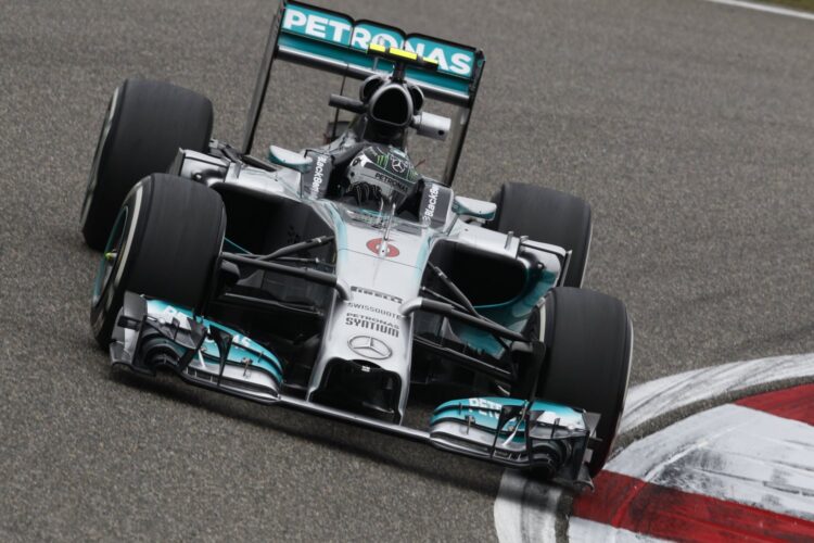 Rosberg feels lucky to get 2nd