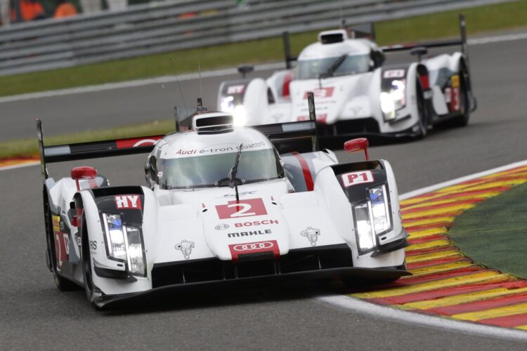 Audi R18 e-tron quattro with complex electronic architecture